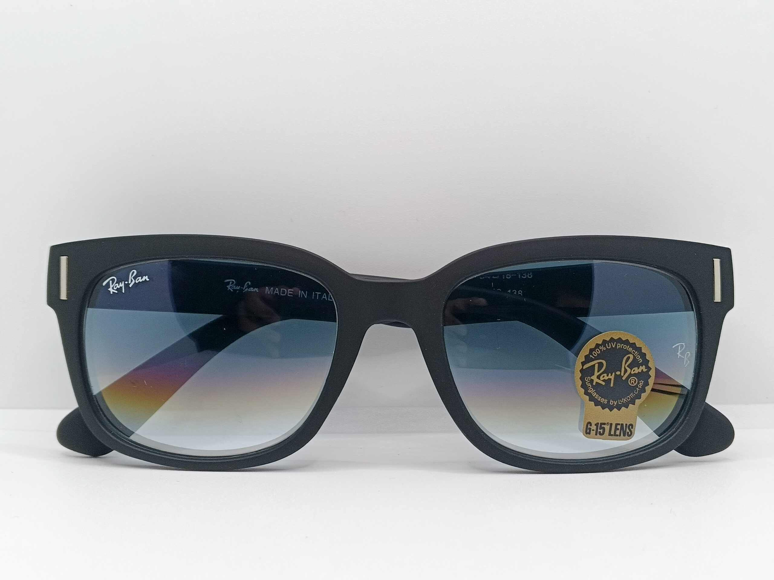 Ray-Ban RB2190 Men's Rectangular Black with Gradient Lens Sunglasses